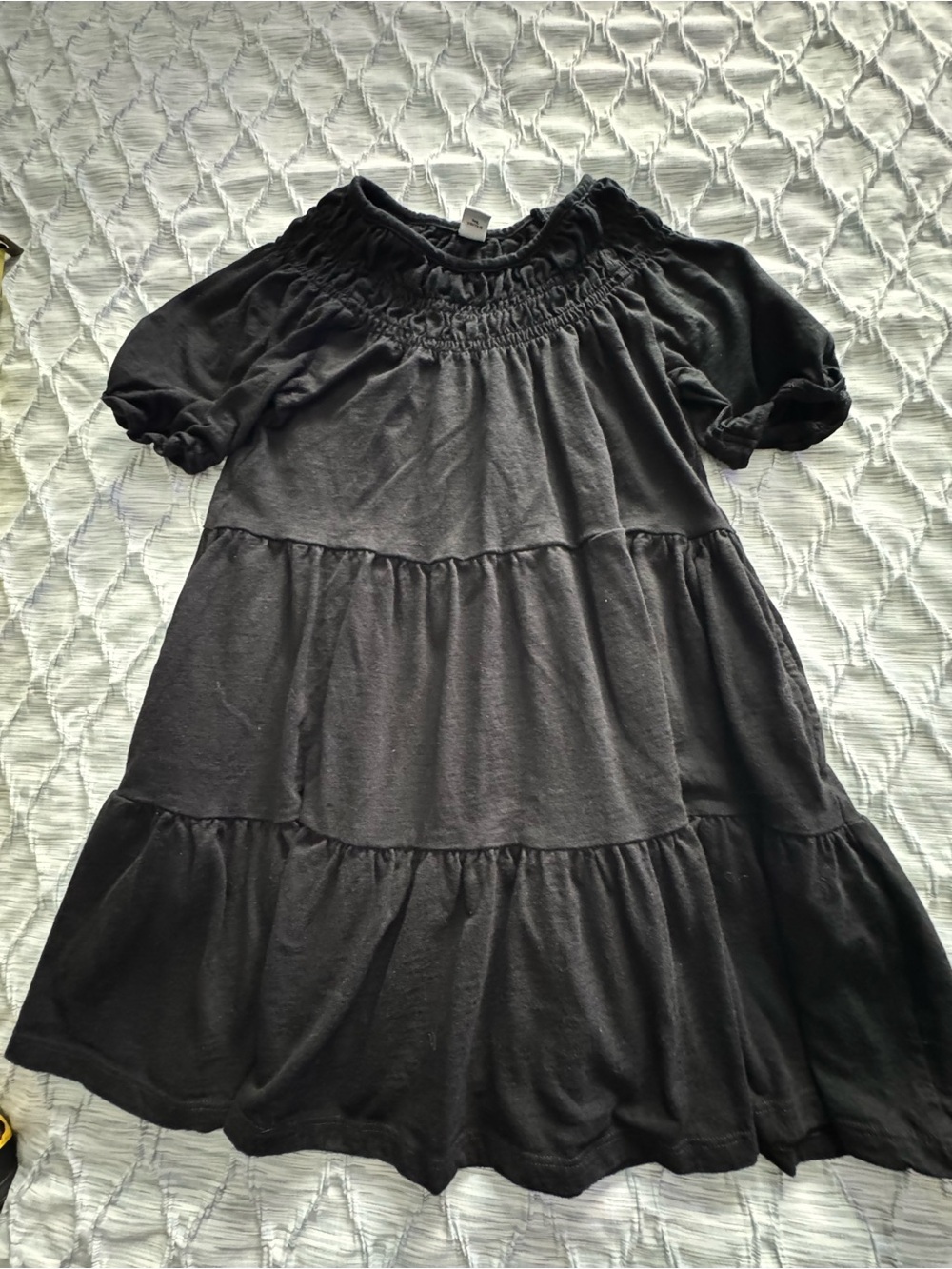 Old Navy Black Tiered Girls Dress